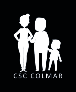 Le logo du csc en blanc